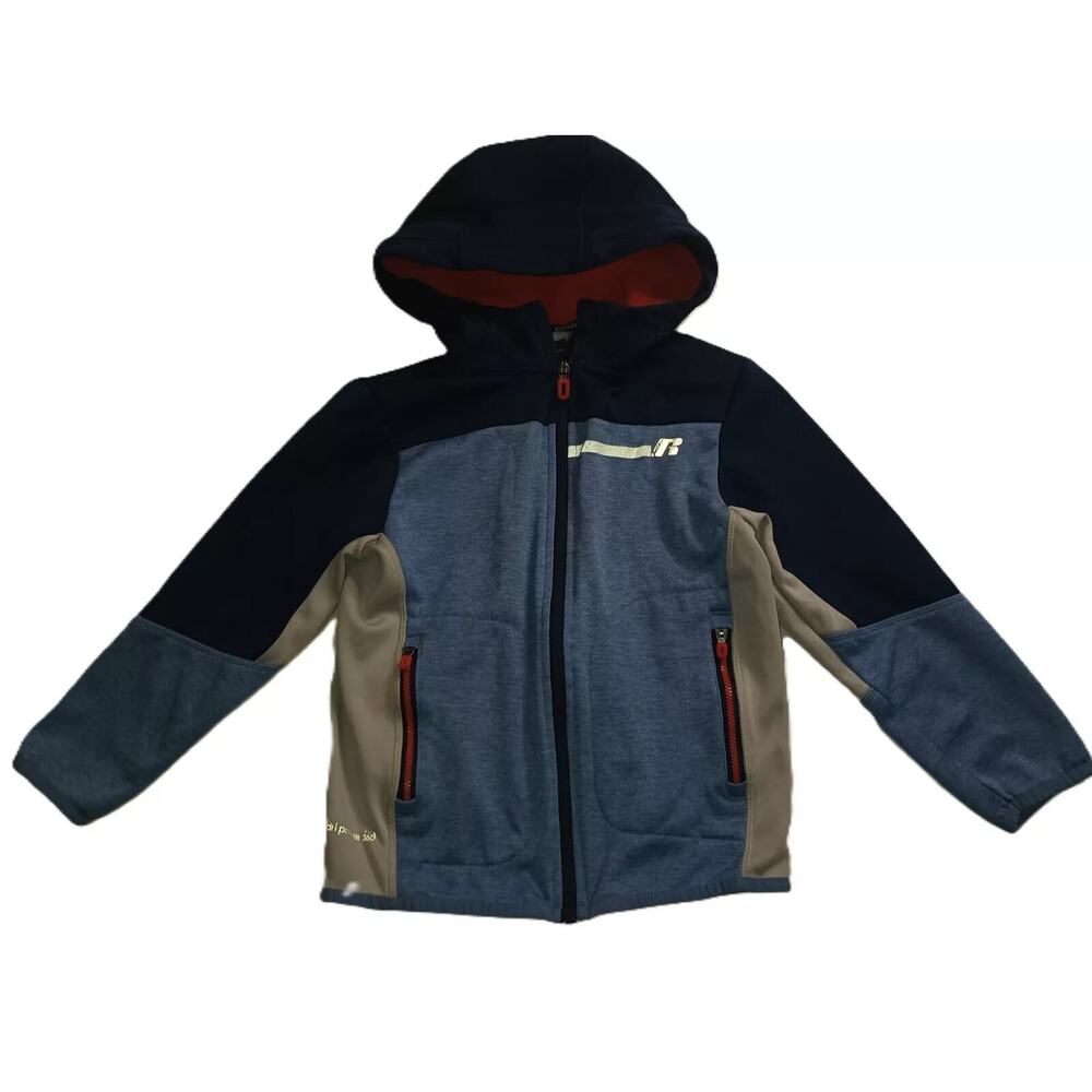Russell Boys Zip Up Hoodie Long Sleeve Zipper Pockets Multicolor Sz M(8) B002
